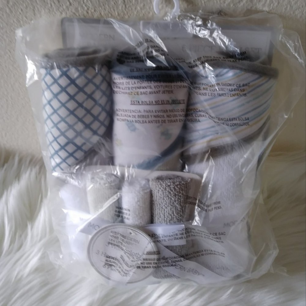 Modern Baby 6 PC.  Bath Set Blue - Picture 9 of 13
